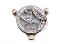 Nautical Antique Brass Sundial Compass