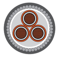 6KV XLPE SWA Three Core Cable