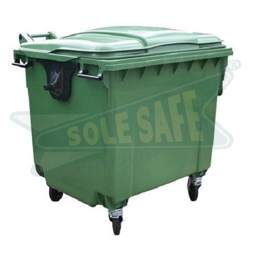 Green Four Wheeled Dustbin