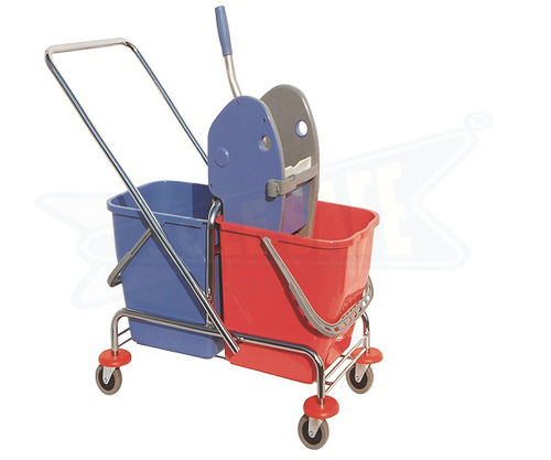 Red&Blue Mop Wringer Trolley