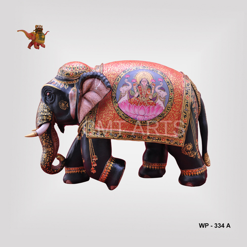 Cedar Wooden Special Painted Elephant