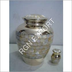 Golden Hammered Brass Cremation Urns