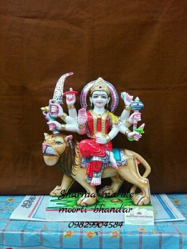 Marble Durga Mata Statue