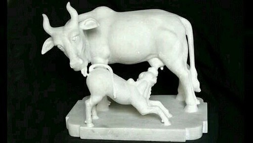Marble Cow Statue