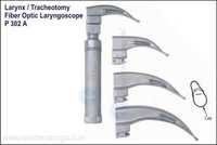 Fiber Optic Laryngoscope Set Of 3 - Color: Silver