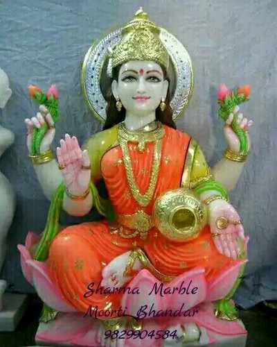 Laxmi Mata Marble Statue