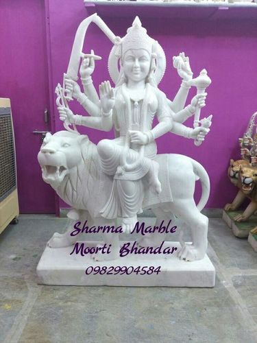Marble Ma Durga Moorti