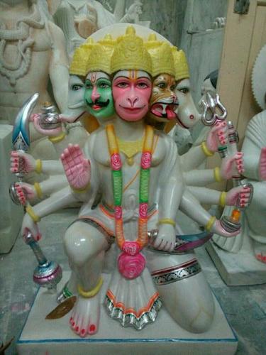 Marble Panchmukhi Hanuman statue