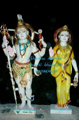 Marble Shiva Parwati Moorti