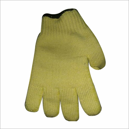 Personal Safety Glove - Kevlar, Medium Size, 12 inches | Yellow, Comfortable Fit, Durable Material, Heat Resistance, EN 388 Standards