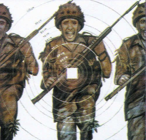 Target Paper Combat 120 x 120 cms
