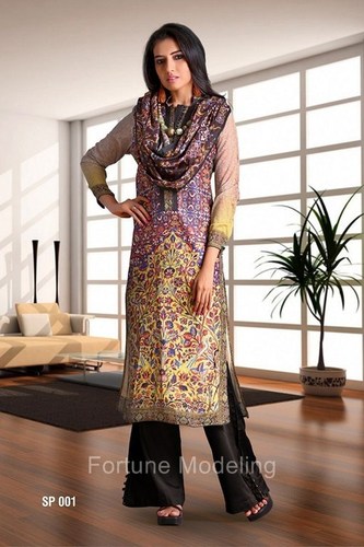 Multi Color Ladies Fancy Kurti