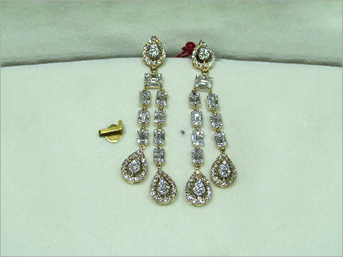Diamond Drop Earings