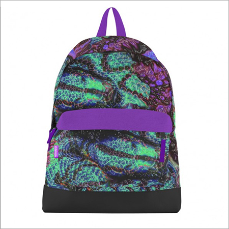 Electric Anaconda Canvas Bookbag