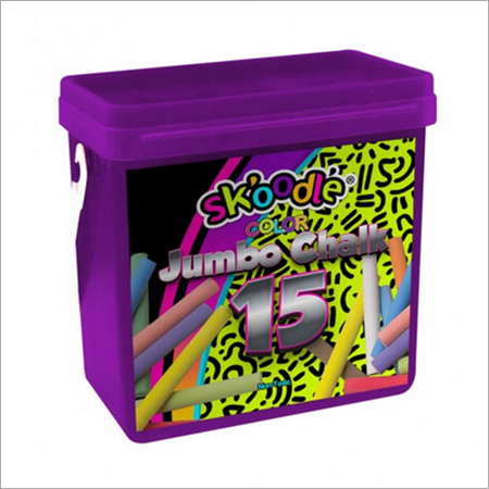 15 Jumbo Chalk In Resueable Bucket