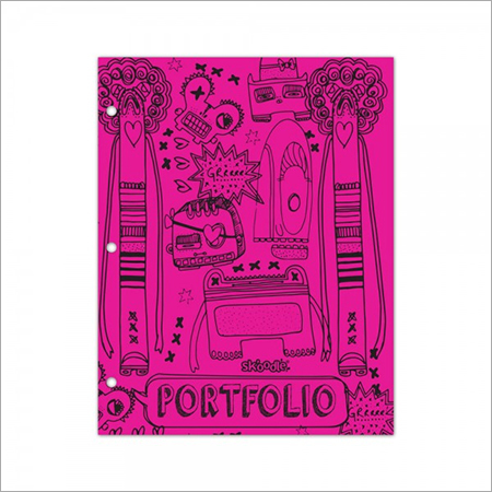 Pink Two Pocket, Three Ring Folder
