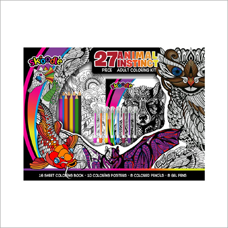 Animal Instinct 27pc. Adult Coloring Kit Animal Instinct 27pc. Adult Coloring Kit