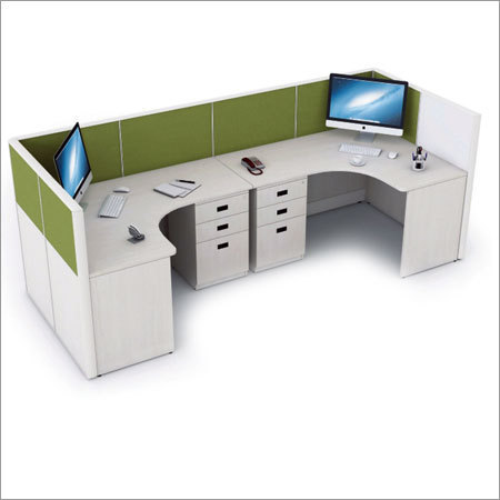 Wood Dense Office Workstation