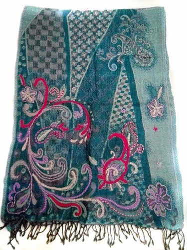 Boiled wool Embroidery Shawls