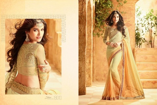 Silk Buy Pastel Shade Designer Saree Online