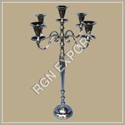 Plating Brass Antique Finish Candle Stand