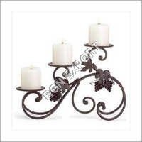 3-Light Iron Candle Holder