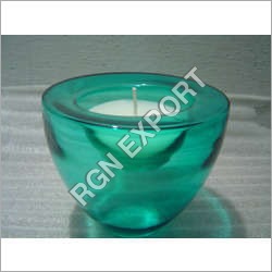 Color Changing Candle With Glass Bowl