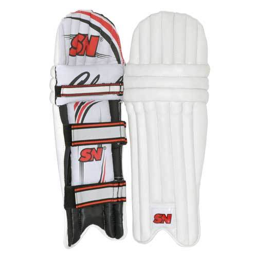Batting Legguard Club Youth - PU Leather, Youth Size, White | Impact Protection, Lightweight, Durable, Comfortable Fit, Easy Strap Adjustment