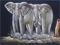 Two Elephants Paintings