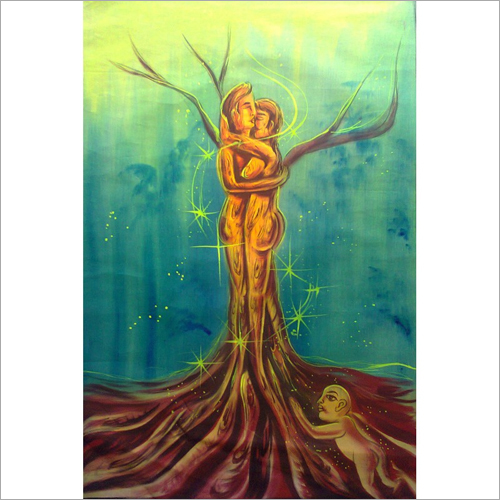 Trees Love Black Light Painting