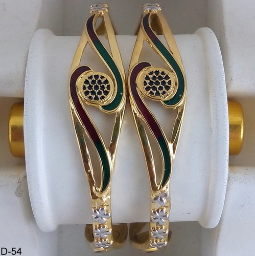 Gold Plated Finely Polished Bangles