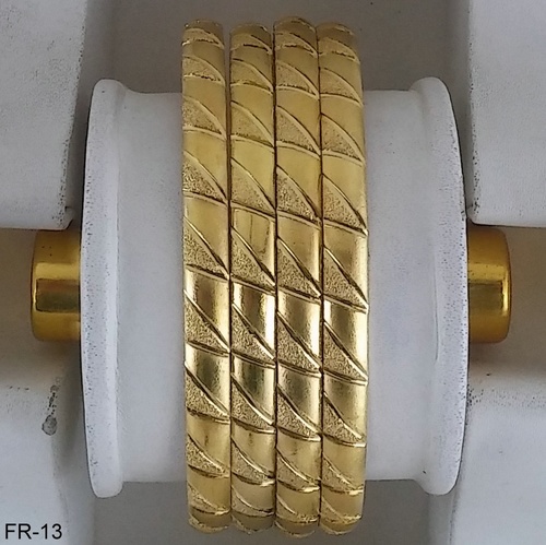 Gold Plated Bright Gold Bangles