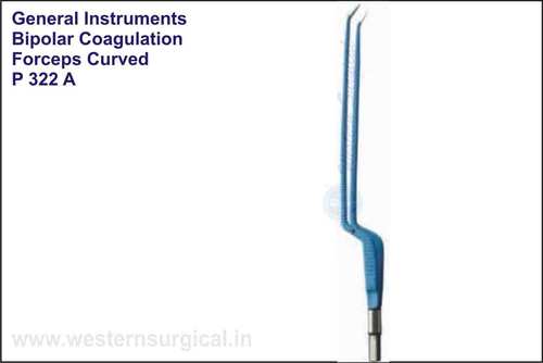 Bipolar Coagulation Forceps Curved