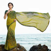 Green Fancy Border Saree