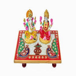 Marble Ganesh Laxmi Chowki