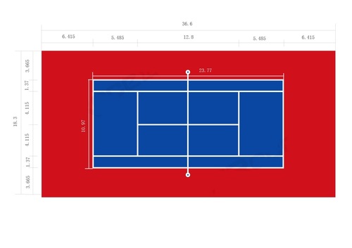 Synthetic Tennis Court