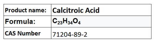 Calcitroic Acid