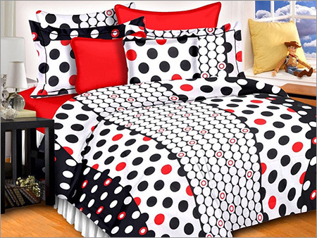 Cotton Dotted Double Bedsheet