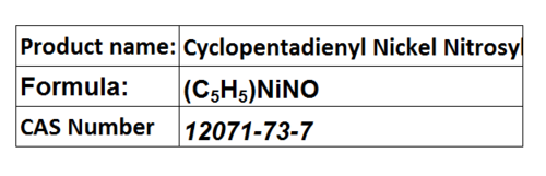 Cyclopentadienyl Nickel Nitrosyl - Blood-Red Liquid High Purity Chemical Stability Versatile Compound