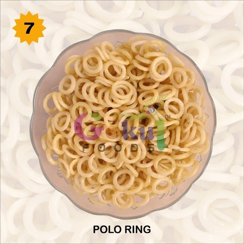 Polo Ring Fryums - Wheat Flour, 20kg-30kg Bag | Low Calorie, Hygienically Processed, Long Shelf Life, Deliciously Salty Taste