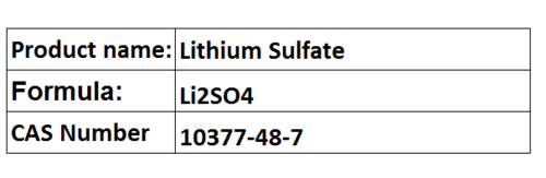 Sulfates