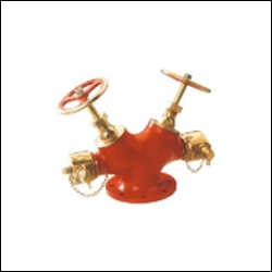 Double Outlet Type Landing Valve - Gunmetal