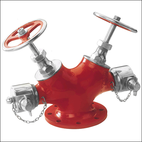 Double Outlet Type Landing Valve - Stainless Steel