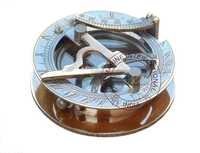 Antique Round Sundial Compass