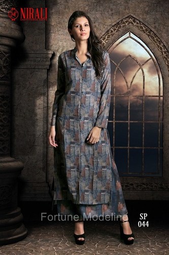 Grey Latest Ladies Kurtis
