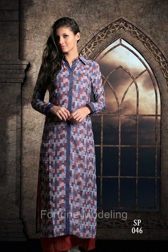 Mixed Color Traditional Ladies Kurties