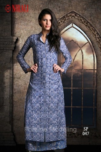 Blue Woman Wear Kurtis