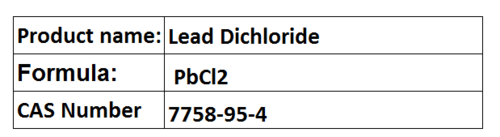 Lead Dichloride