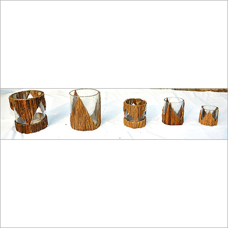 Railroad Tie Wood Glass