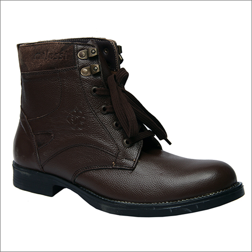 Molessi Brown Leather Designer Boot